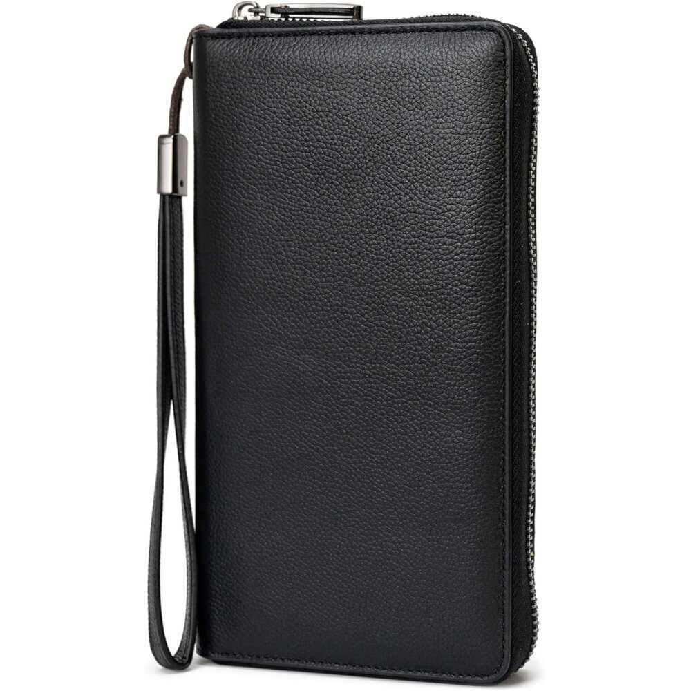 Women RFID Blocking Wallet Leather Zip Around Phone Clutch Large Capacity Ladies